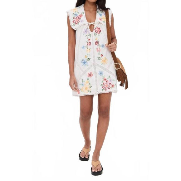 Free People Dresses & Skirts - Free People Willow Embroidered Mini Dress